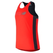 New Balance Excel Race Day Singlet Flame with Thunder U49y8860